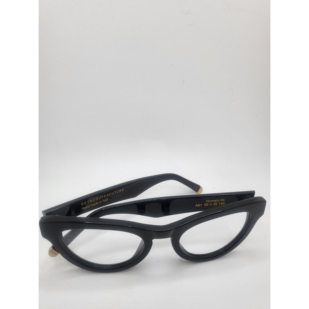 RetroSuperFuture Numero 64 Matte Black Frame 50mm Optical Wide Frame NIB - Picture 5 of 5